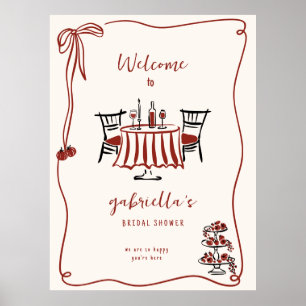 That's Amore Bridal Shower Welcome Foam Board Poster