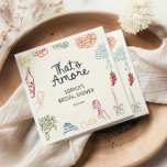 That's Amore Colourful Illustrated Bridal Shower  Napkin<br><div class="desc">Celebrate the bride-to-be with our "That's Amore" Bridal Shower napkins, designed to infuse your day with laughter, love, and the delightful essence of Italy. The design features a quirky handwritten font, adding a personal and playful touch that invites your guests to partake in the celebration. Surrounding the edges are colourful...</div>