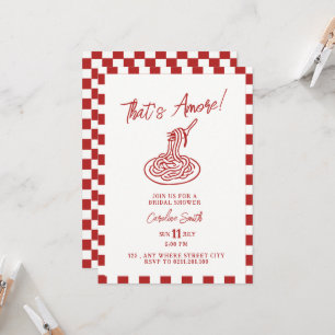 That's Amore! dinner bridal shower invitati Invitation
