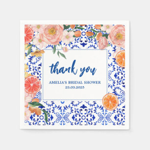 Thats Amore floral summer Bridal Shower  Napkin