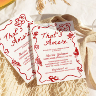 That's Amore French Inspired Bridal Shower Invitation