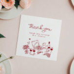 That's Amore Handwritten Bridal Shower Thank You Card<br><div class="desc">That's Amore Handwritten Bridal Shower Thank You Card</div>