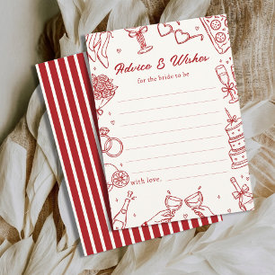 That's Amore Italian Bridal Shower Advice Card