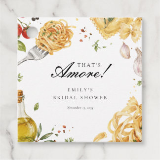 That's Amore Italian Bridal Shower Favour Tags