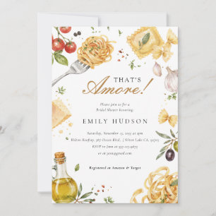 That's Amore Italian Bridal Shower Invitation