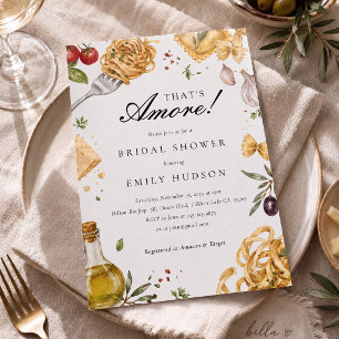 That's Amore Italian Bridal Shower Invitation