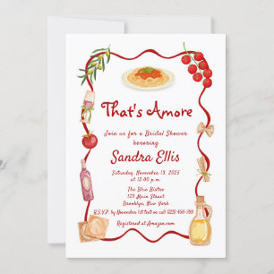 That's Amore Italian Bridal Shower Invitation
