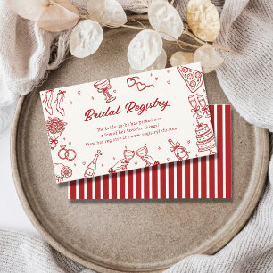 That's Amore Italian Bridal Shower Registry Insert