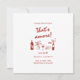 That's Amore Italian bride bridal shower