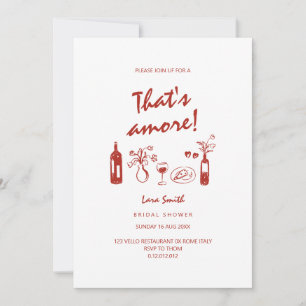 That's Amore Italian bride bridal shower card