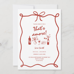 That's Amore Italian bride bridal shower card