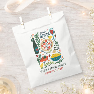 That's Amore Italian Food CUSTOM Bridal Shower Favour Bags