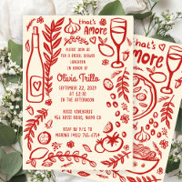 That's Amore Italian Food CUSTOM Bridal SHower 