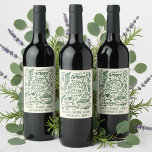 That's Amore Italian Food CUSTOM Bridal Shower Wine Label<br><div class="desc">Perfect sticker label for a romantic Italian themed party - bridal shower, Wedding, save the date, engagement party, couples shower, anniversary party. FULLY CUSTOMIZABLE! Click on “Personalize” above to edit the text. Click "edit using design tool" to adjust the fonts, colors and placements. Check my shop for different designs and...</div>