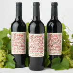 That's Amore Italian Food CUSTOM Bridal Shower Wine Label<br><div class="desc">Perfect sticker label for a romantic Italian themed party - bridal shower, Wedding, save the date, engagement party, couples shower, anniversary party. FULLY CUSTOMIZABLE! Click on “Personalize” above to edit the text. Click "edit using design tool" to adjust the fonts, colors and placements. Check my shop for different designs and...</div>