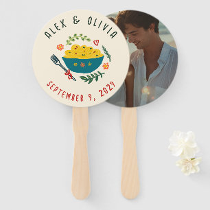 That's Amore Italian Food CUSTOM Wedding  Hand Fan