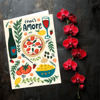 That's Amore Italian Food Valentine Love Whimsical