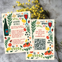 That's Amore Italian Food Wedding QR code Details
