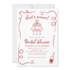 That's Amore Italian Hand Drawn Red Bridal Shower