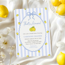 That's Amore Italian Lemon Bridal Shower