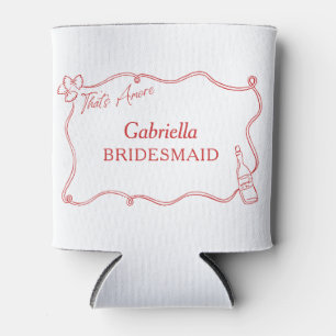 That's Amore Italian Personalised Bridesmaid Can Cooler