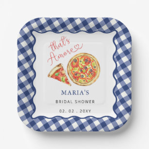 Thats Amore Italian Pizza Party Bridal Shower  Paper Plate