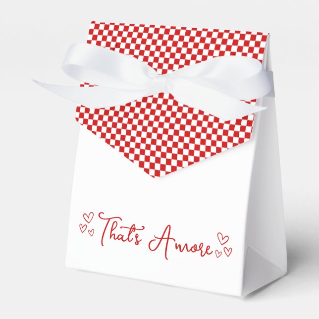 That's Amore! Italian Red Bridesmaid Proposal Favour Box (Front Side)