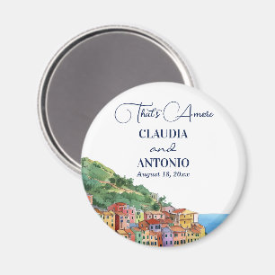 That's Amore Italian Riviera Wedding Favour Magnet