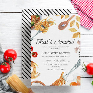 That's Amore Italian Script Bridal Shower Invitation