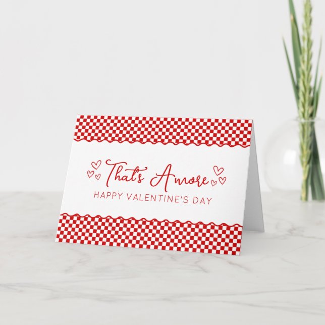 That's Amore! Italian Themed Happy Valentine's Day Card (Front)