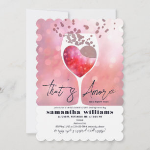 Thats Amore Italian Vino Before Vows Bridal Shower Invitation
