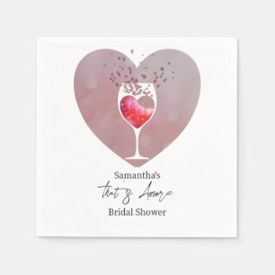 Thats Amore Italian Vino Before Vows Bridal Shower Napkin