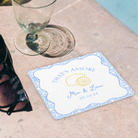 That's Amore Lemon Blue Tiles Personalised Wedding