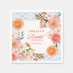 Thats amore mediterranean citrus Bridal shower Napkin