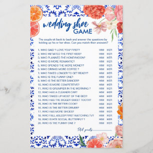 Thats amore mediterranean orange wedding shoe game