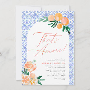 That's Amore Mediterranean Spritz Bridal Shower Invitation