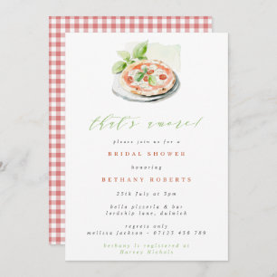 That's Amore Pizza Bridal Shower Invitation