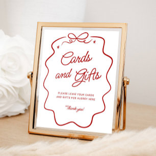 That's Amore Red Doodle Cards and Gifts Display Po Poster