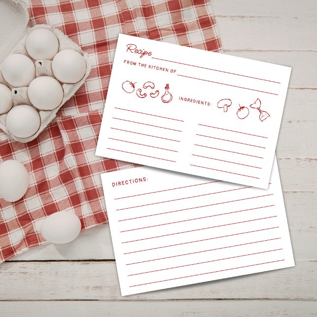 That's Amore Red Doodle Recipe Card (Creator Uploaded)