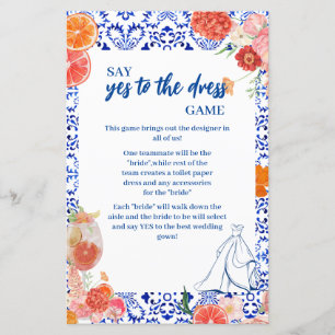 Thats amore shower yes to the dress game card