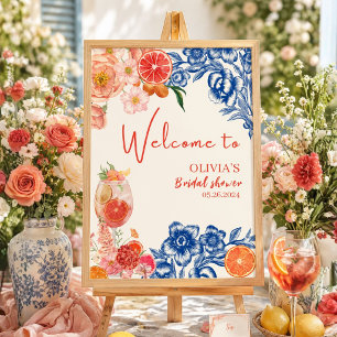 Thats amore spritz bridal shower welcome sign