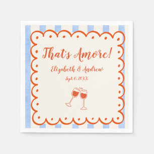 That's Amore Trendy whimsical hand drawn  Napkin