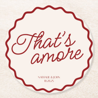 That's Amore Wedding Coaster