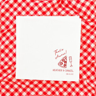 That's Amore Wedding Italy Pizza Party Pizza Bar Napkin