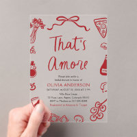That's Amore Whimsical Italian Pizza Bridal Shower