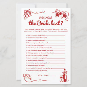 That's Amore Who Knows the Bride Best Bridal Game