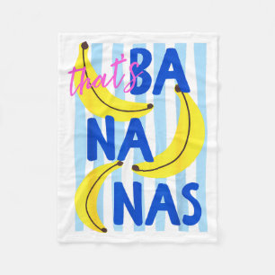 Thats Bananas Funny Fruit Humour Retro Summer Men Fleece Blanket