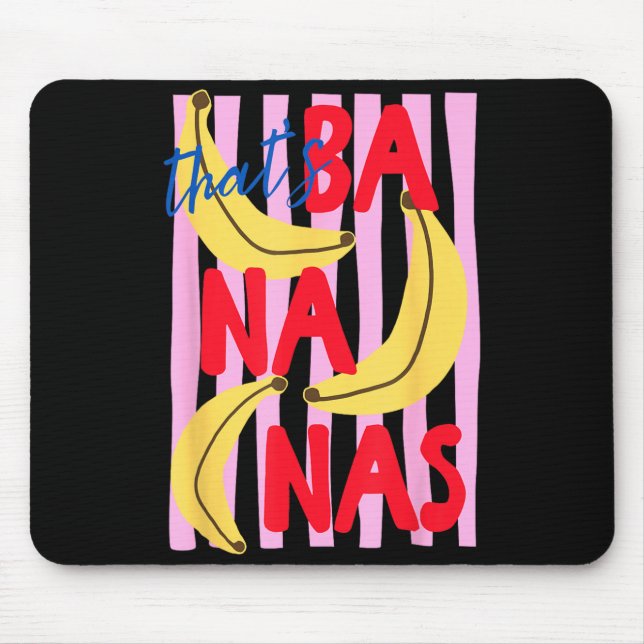 Thats Bananas Funny Hawaii Summer Vacation Beach Mouse Mat (Front)