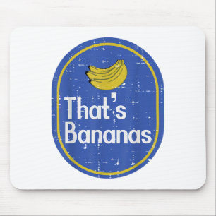 Thats Bananas Sticker Fruit Costume Halloween Men Mouse Mat
