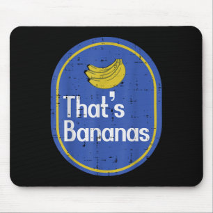 Thats Bananas Sticker Fruit Costume Halloween Men Mouse Mat